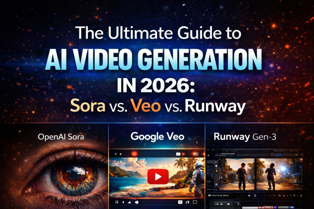 Comparison of Sora, Veo, and Runway AI Video Generators 2026